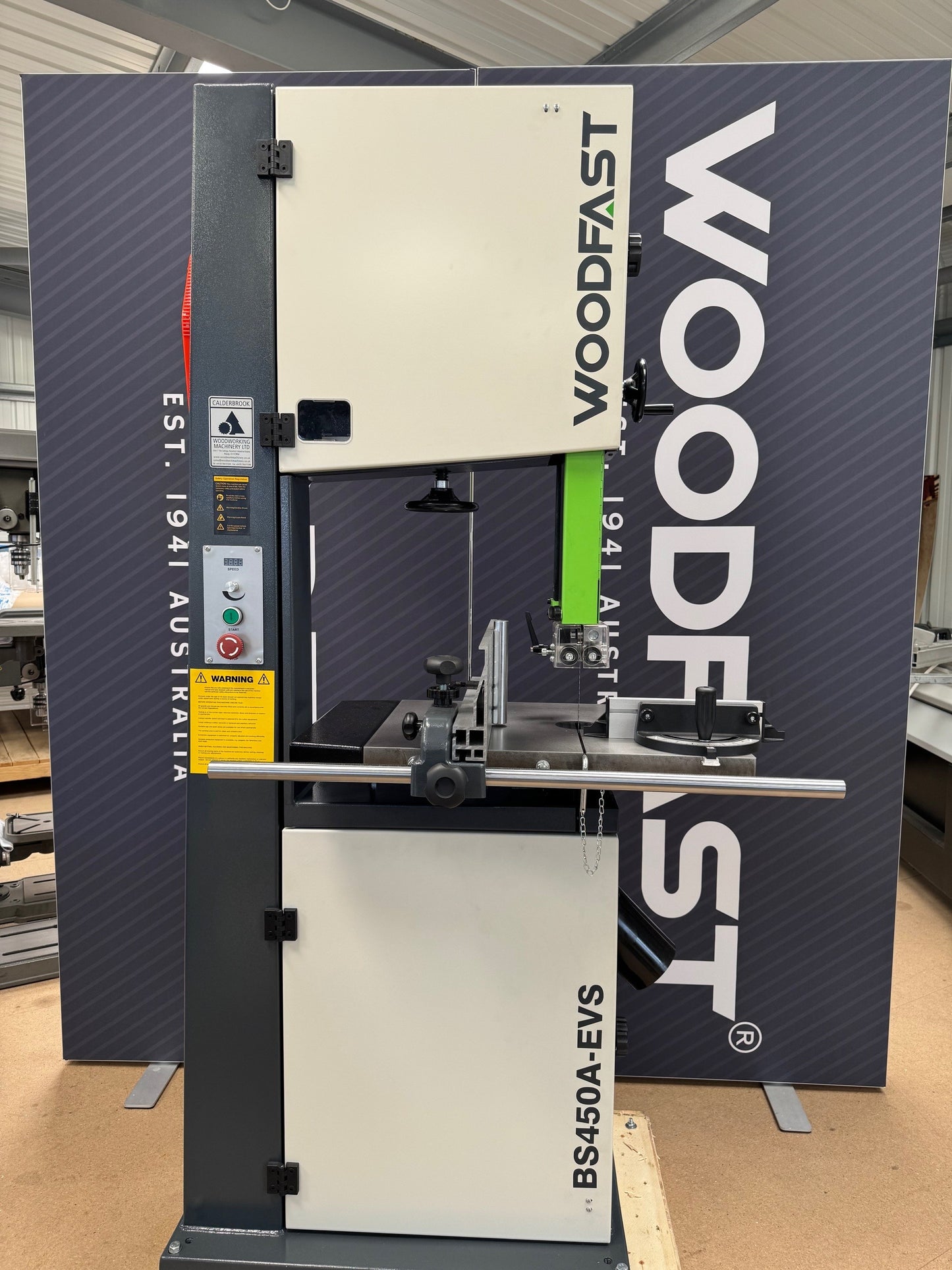 Woodfast 450mm (18") Electronic Variable Speed Wood / Metal Bandsaw 2.5HP 240V BS450A-EVS