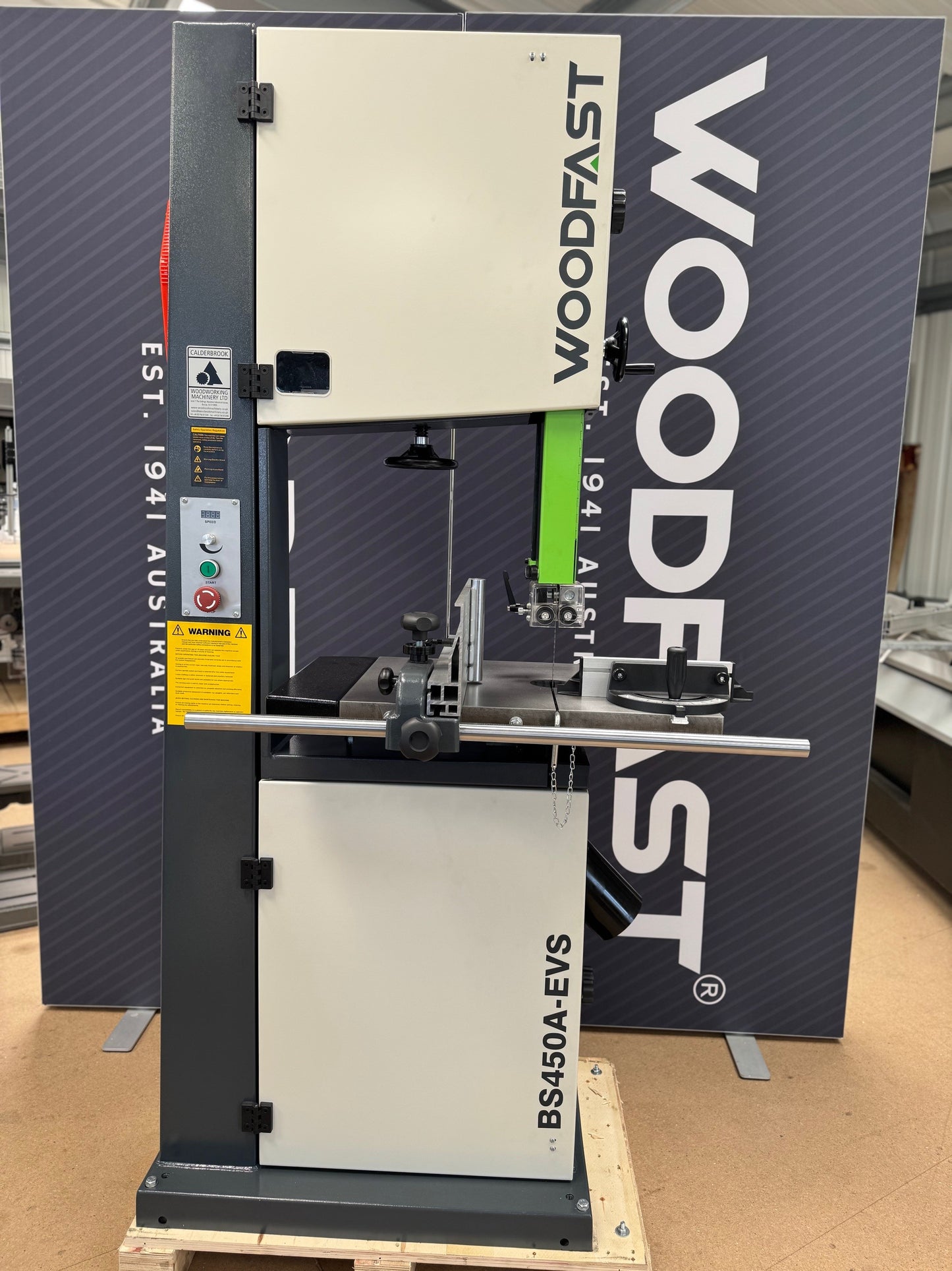 Woodfast 450mm (18") Electronic Variable Speed Wood / Metal Bandsaw 2.5HP 240V BS450A-EVS