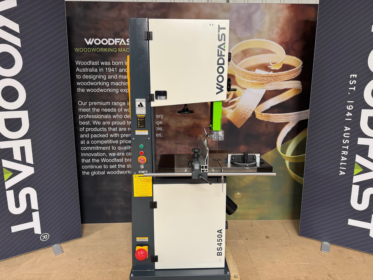 Woodfast 450mm (18") EDU Education Wood Bandsaw 3HP 240V BS450A