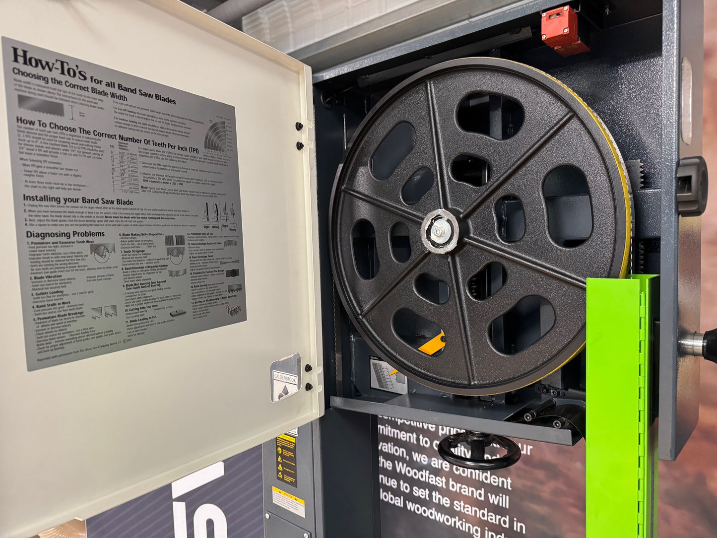 Woodfast 450mm (18") EDU Education Wood Bandsaw 3HP 240V BS450A