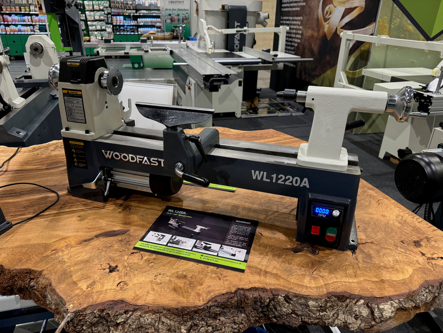 Woodfast WL1220A- Variable Speed Wood turning Lathe