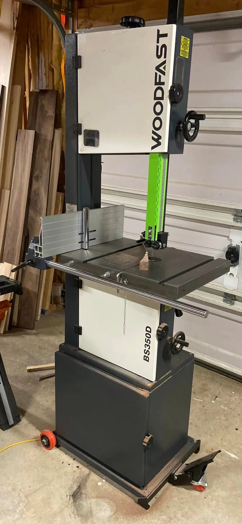 Woodfast 350mm (14") Bandsaw with Storage Cabinet Base 2HP 240V BS350D