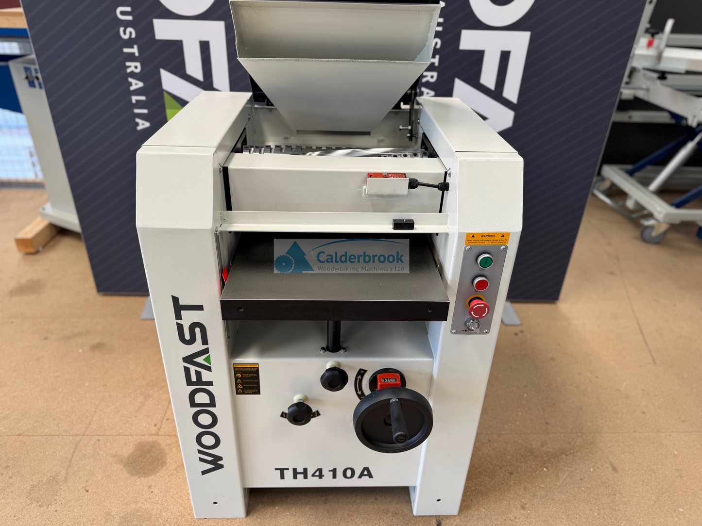 Woodfast TH410A 400mm (16") Thicknesser with Spiral Head Cutter Block
